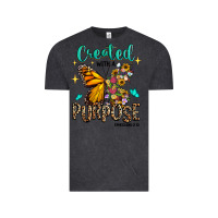 Vintage Black created with a purpose ephesians 2 10 Vintage Tee - RanaPortraitStore