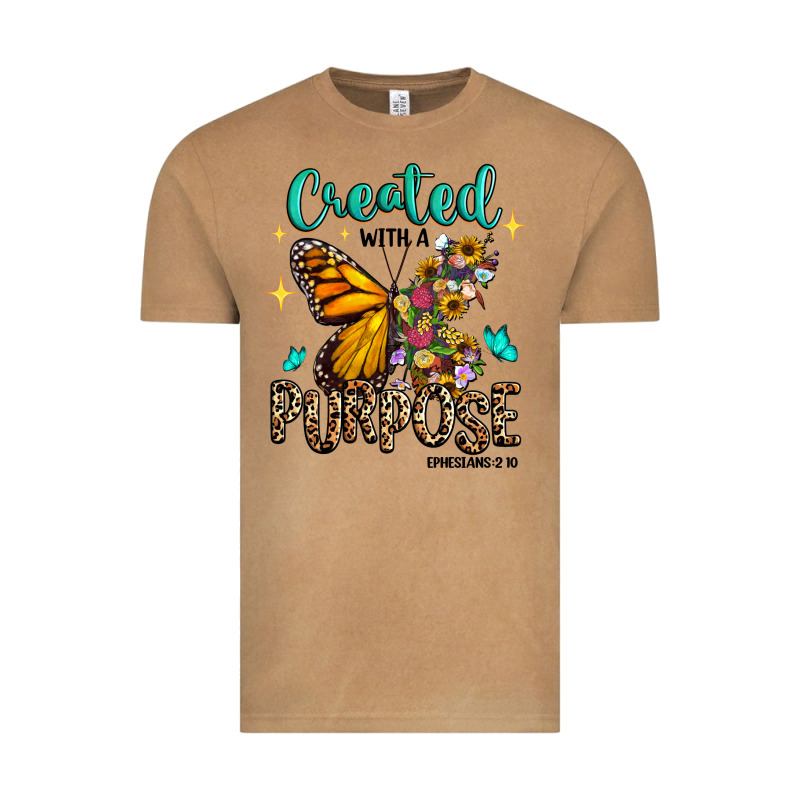 Created With A Purpose Ephesians 2 10 Vintage Tee by RanaPortraitStore | Teevron