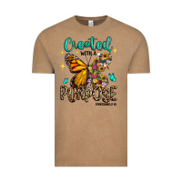 Vintage Coffee created with a purpose ephesians 2 10 Vintage Tee - RanaPortraitStore