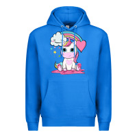 True Royal cute unicorn and rainbow Premium Hoodie - NancyCooperArtShop