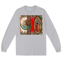 Moon Dust Virgin Mary Mexican Flag Long Sleeve Tee - CTS Tumbler Store