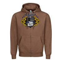 Chestnut back the blue Zipper Hoodie - CowhideDigitalArt