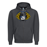 Smoke back the blue Zipper Hoodie - CowhideDigitalArt