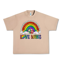 Burro love wins with daisy and heart Urban Heavy Tee - texasbilliewilder