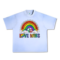 Grape Ice love wins with daisy and heart Urban Heavy Tee - texasbilliewilder
