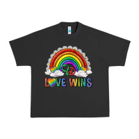 Pigment Black love wins with daisy and heart Urban Heavy Tee - texasbilliewilder