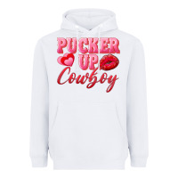 White pucker up cowboy Heavyweight Hoodie - AdoDesignShop