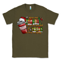 Army Green Coffee  Jesus Classic Tee - CowhideDigitalArt