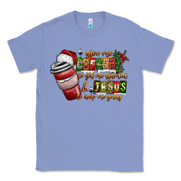 Colony Blue Coffee  Jesus Classic Tee - CowhideDigitalArt
