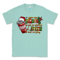 Seafoam Coffee  Jesus Classic Tee - CowhideDigitalArt