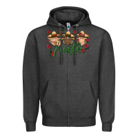 Charcoal Heather fiesta mexico gnome Zipper Hoodie - HRA Design Shop