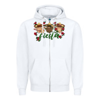 White fiesta mexico gnome Zipper Hoodie - HRA Design Shop