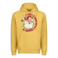 Antique Gold i love a man with a beard Premium Hoodie - MaliasSmallBusiness