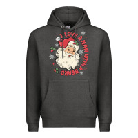 Charcoal Heather i love a man with a beard Premium Hoodie - MaliasSmallBusiness