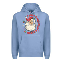 Colony Blue i love a man with a beard Premium Hoodie - MaliasSmallBusiness