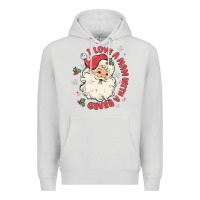 Dove Grey i love a man with a beard Premium Hoodie - MaliasSmallBusiness