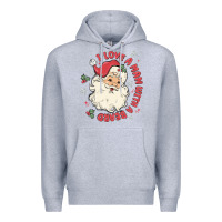 Heather Grey i love a man with a beard Premium Hoodie - MaliasSmallBusiness
