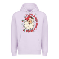 Lilac i love a man with a beard Premium Hoodie - MaliasSmallBusiness