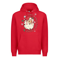 Red i love a man with a beard Premium Hoodie - MaliasSmallBusiness