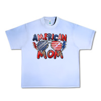 Grape Ice American mom Urban Heavy Tee - Zillion Design Studio