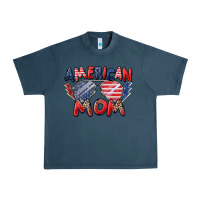 Midnight Navy American mom Urban Heavy Tee - Zillion Design Studio