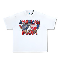 White American mom Urban Heavy Tee - Zillion Design Studio