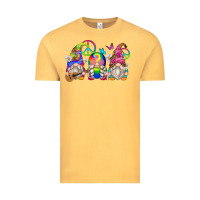 Vintage Mustard hippie gnomes Vintage Tee - Zillion Design Studio