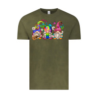 Vintage Olive hippie gnomes Vintage Tee - Zillion Design Studio