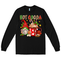 Black hot cocoa gnome Long Sleeve Tee - texasbilliewilder