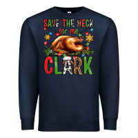 Navy save the neck for me clark christmas vacation Premium Sweatshirt - Jasminsmagicworld