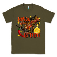 Army Green crawfish bayou baddie Classic Tee - FaDigitalArtStudio