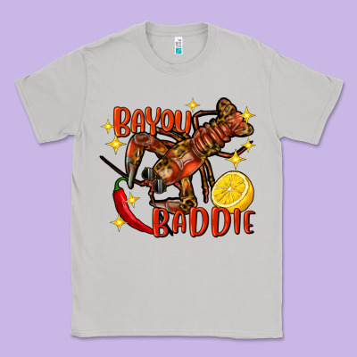Crawfish Bayou Baddie Classic Tee Designed By Fadigitalartstudio