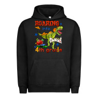 Pigment Black roaring into 4th grade Urban Hoodie - BundleAndBundleShop