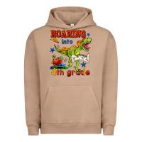 Pigment Burro roaring into 4th grade Urban Hoodie - BundleAndBundleShop