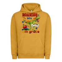 Pigment Peanut Butter roaring into 4th grade Urban Hoodie - BundleAndBundleShop
