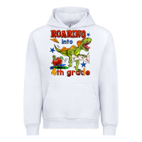 White roaring into 4th grade Urban Hoodie - BundleAndBundleShop