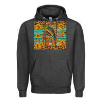 Charcoal Heather free spirit Zipper Hoodie - HRA Design Shop