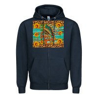 Navy free spirit Zipper Hoodie - HRA Design Shop