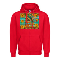 Red free spirit Zipper Hoodie - HRA Design Shop