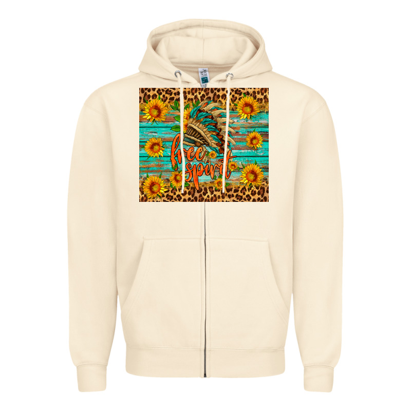 Free Spirit Zipper Hoodie by HRA Design Shop | Teevron