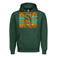 Sports Green free spirit Zipper Hoodie - HRA Design Shop