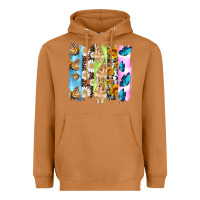 Meerkat easter bunny butterfly daisy and sunflower with cowhide and  leopard b Heavyweight Hoodie - Artiststas