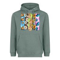 Sage easter bunny butterfly daisy and sunflower with cowhide and  leopard b Heavyweight Hoodie - Artiststas