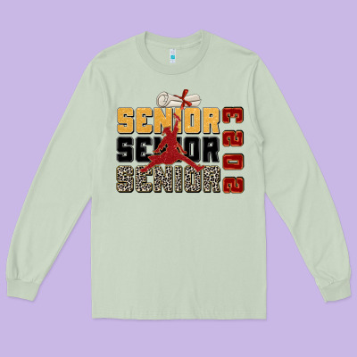 Senior Senior Senior 2023 Long Sleeve Tee Designed By Zillion Design Studio