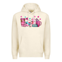 Tofu lash hustler with eyelashes coffee cups Premium Hoodie - NancyCooperArtShop