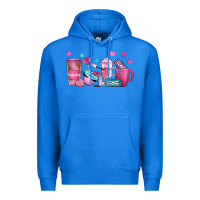 True Royal lash hustler with eyelashes coffee cups Premium Hoodie - NancyCooperArtShop