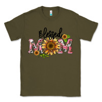 Army Green blessed mom Classic Tee - BarkalooDesign