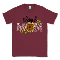 Burgundy blessed mom Classic Tee - BarkalooDesign