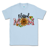 Dusty Blue blessed mom Classic Tee - BarkalooDesign