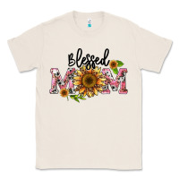 Natural blessed mom Classic Tee - BarkalooDesign